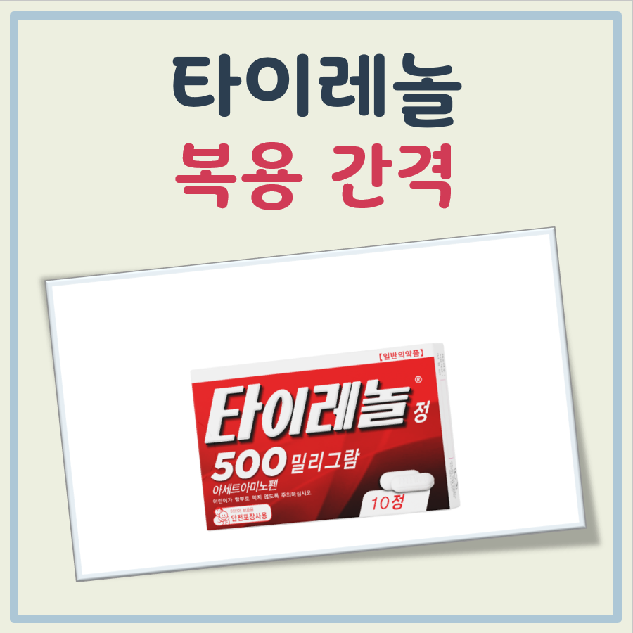 타이레놀 복용간격