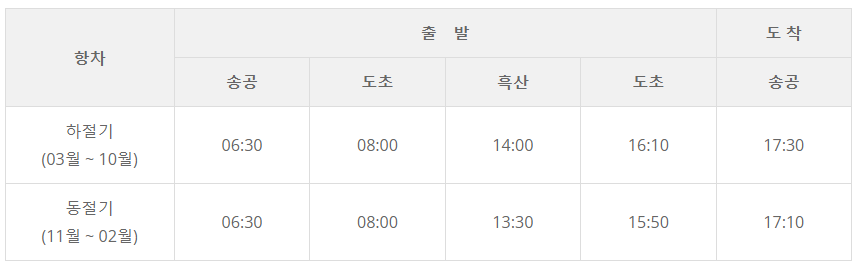 시간표