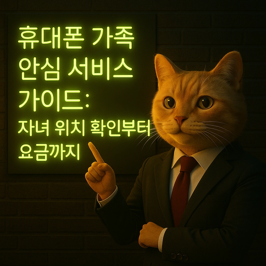 휴대폰 가족 안심 서비스 가이드 자녀 위치 확인부터 요금까지