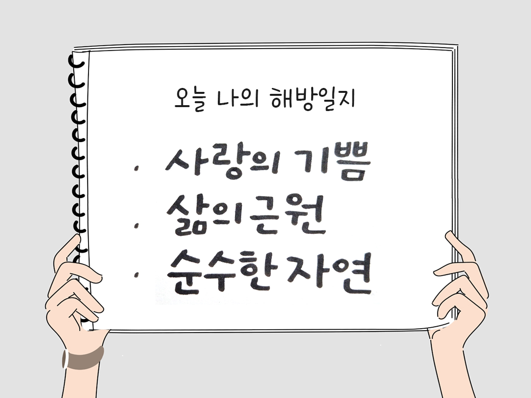 오늘 나의 해방일지 : 감사를 통해 발견한 행복 오늘 감사한 순간들