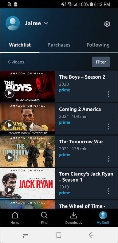 아마존 프라임 비디오(Amazon Prime Video)