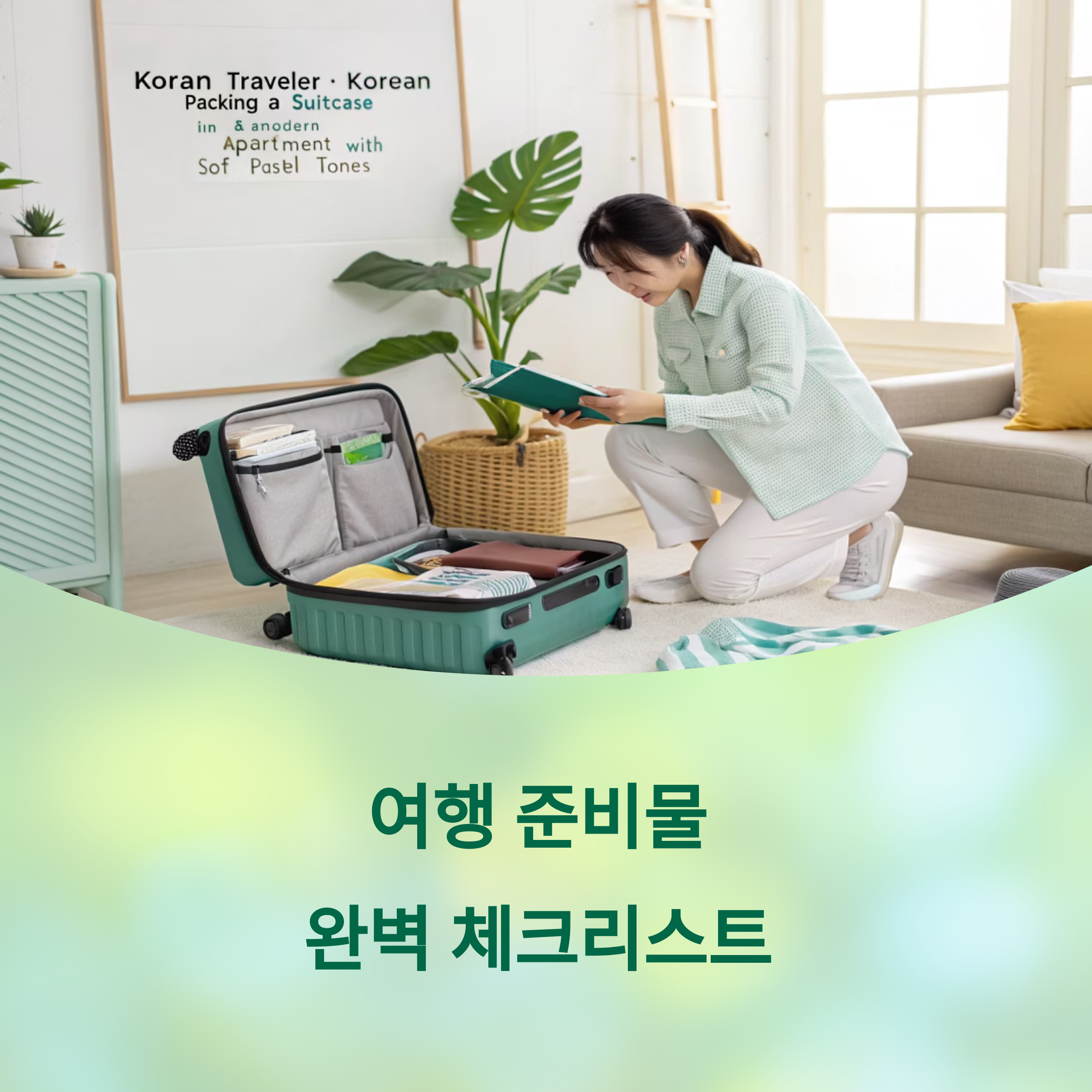 여행 준비물 체크리스트: 이것만 챙기면 짐 싸기 끝!