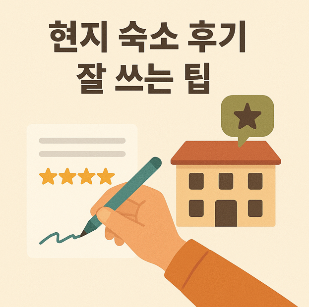 현지 숙소 후기 잘 쓰는 팁