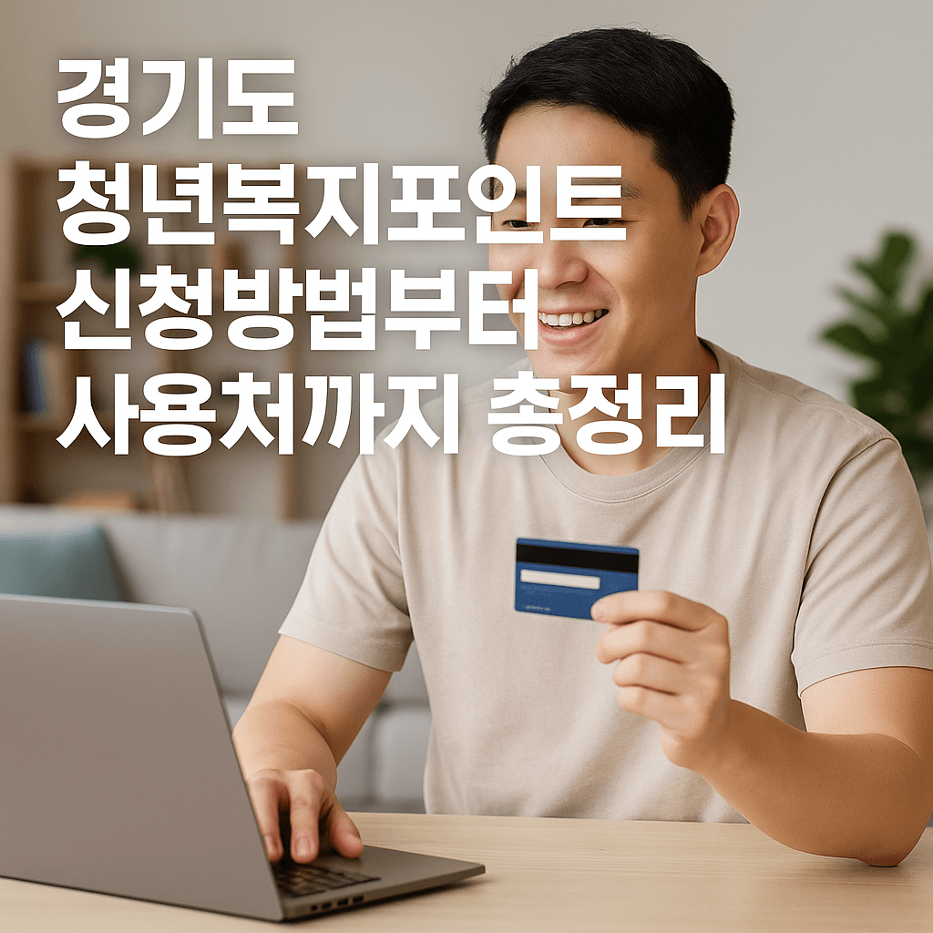 경기도 청년복지포인트 신청 방법