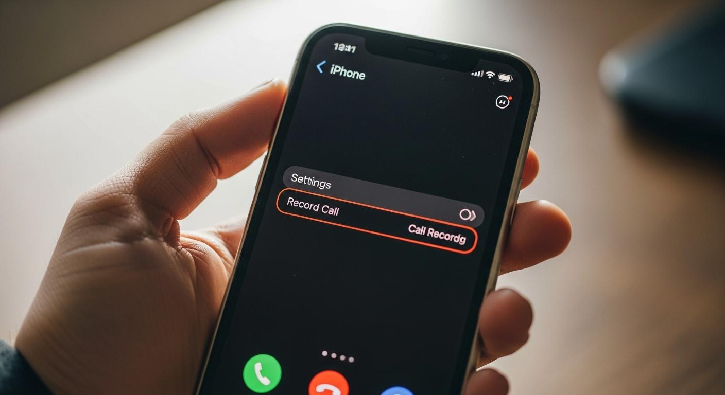 아이폰 통화녹음 설정