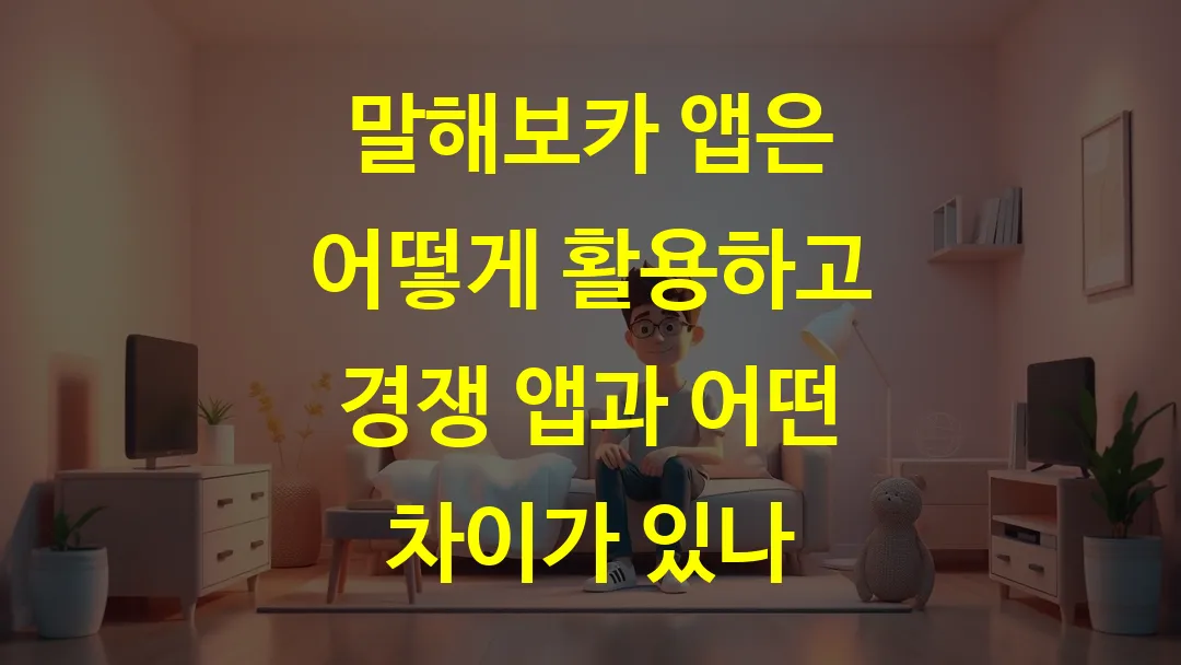 말해보카 앱은 어떻게 활용하고 경쟁 앱과 어떤 차이가 있나
