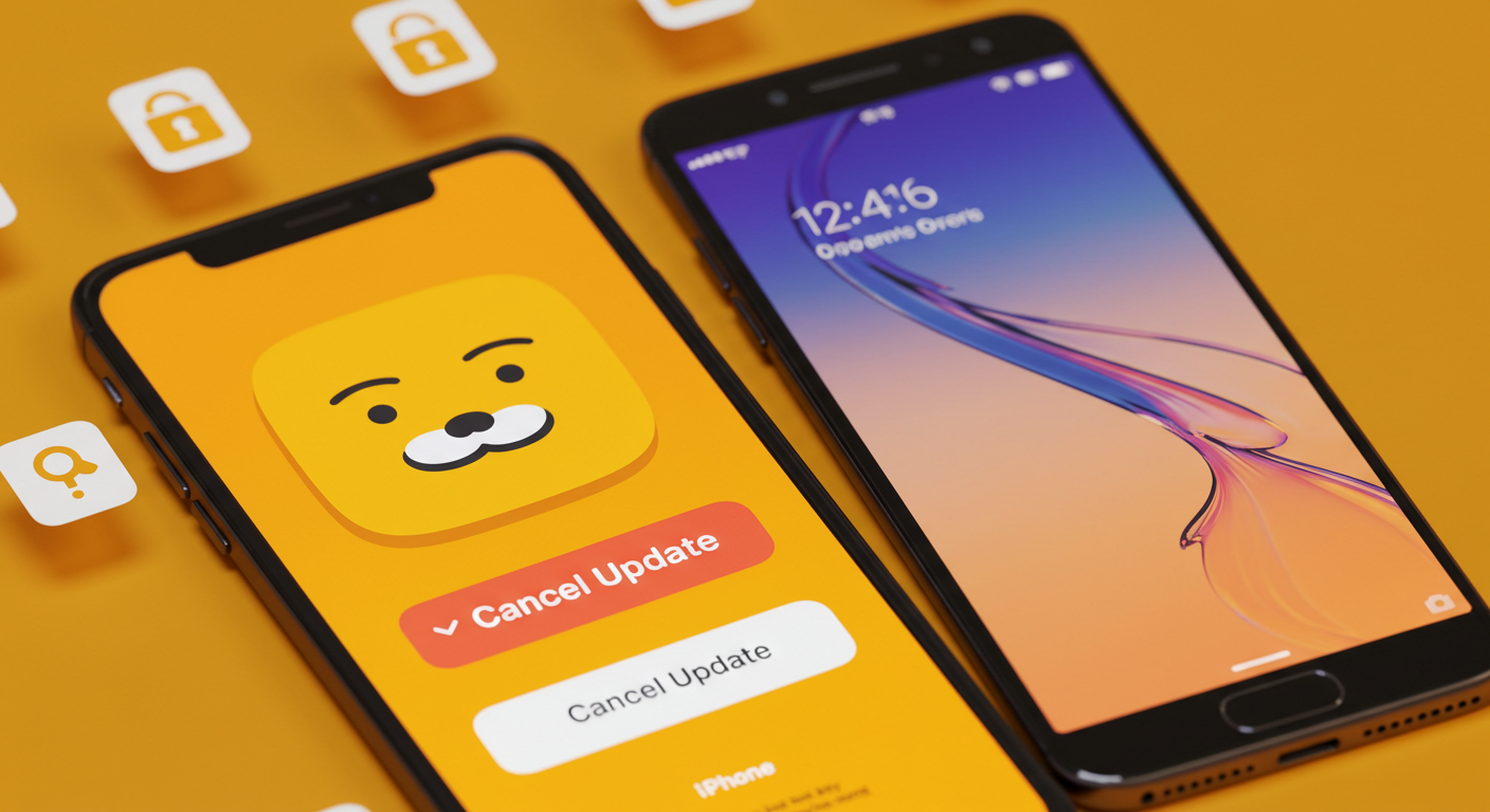 카톡 업데이트 삭제 방법, 다운그레이드까지 완벽 정리