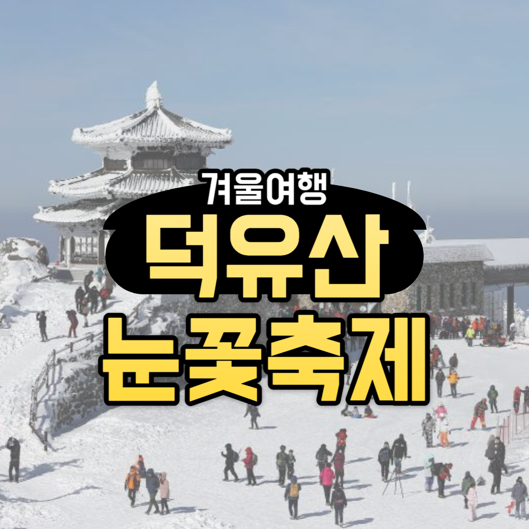 겨울 여행 무주 덕유산 눈꽃 축제 케이블카 할인 예약방법 필수