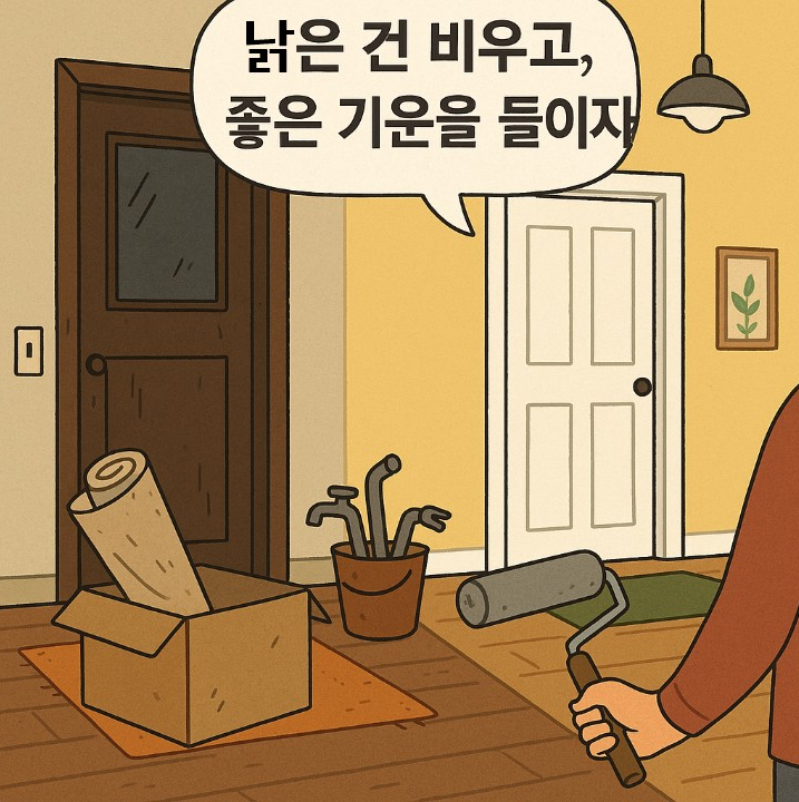 낡은 걸 정리했더니, 삶의 기운이 달라졌다