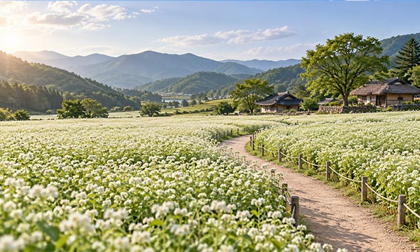 평창 봉평 메밀꽃 예제 이미지