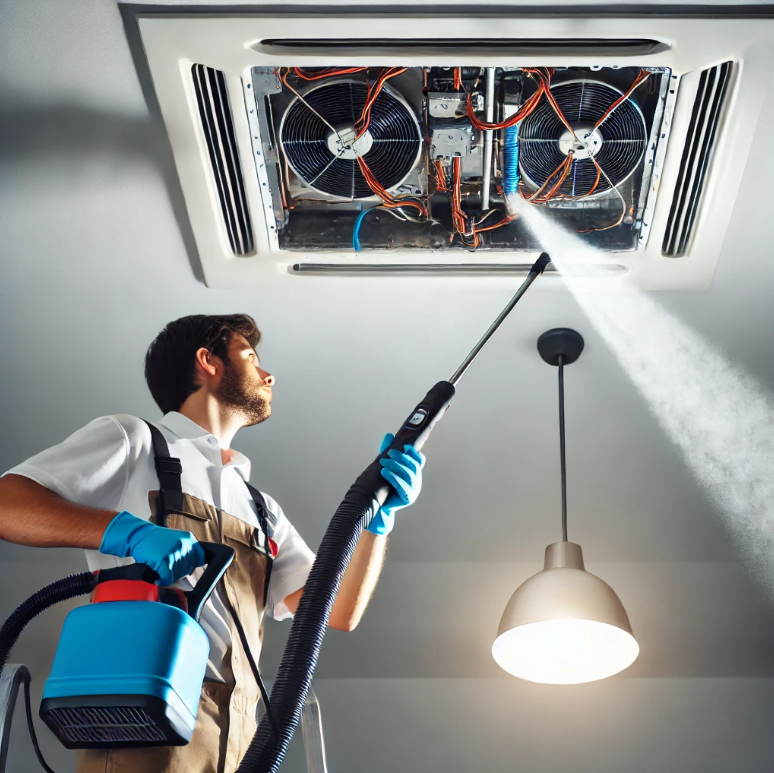 시스템 천장형 에어컨 청소 방법3