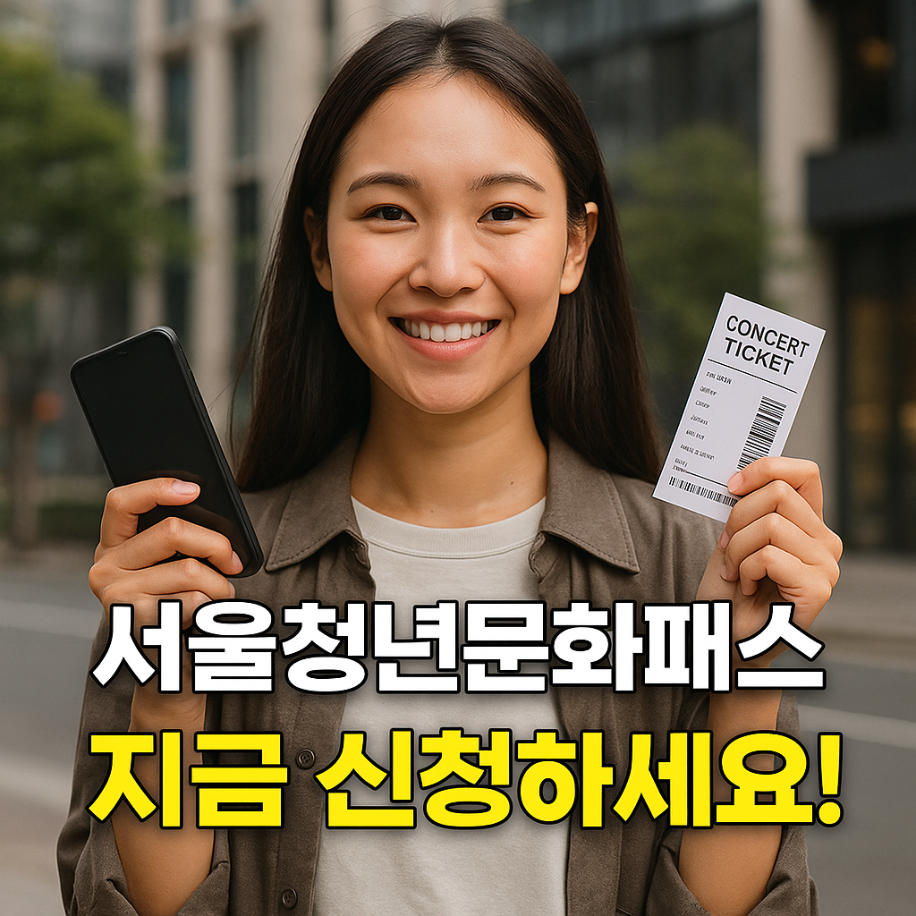 서울청년문화패스 지금 신청하세요