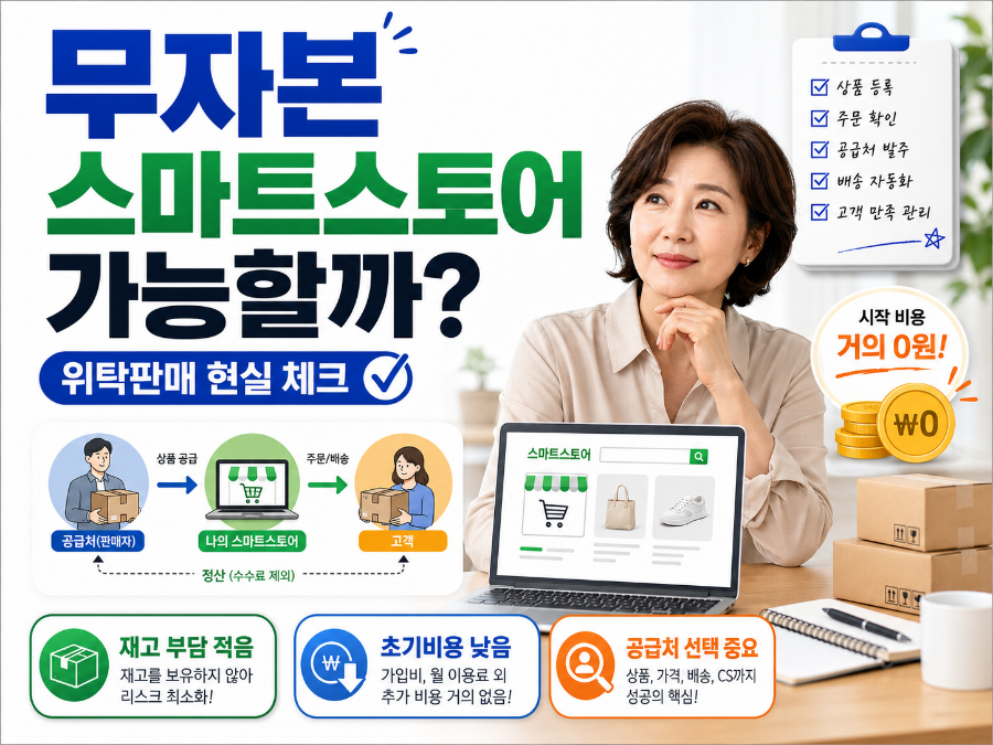 스마트스토어 위탁판매 (무자본창업, 소싱전략, 운영실전)