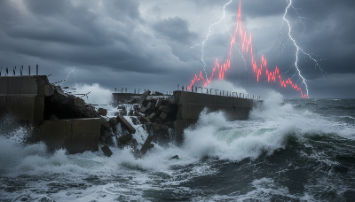 원달러 환율 1500원 돌파와 OECD 인플레이션 전망 상향 인포그래픽 (Infographic of 1500 KRW FX breach and OECD inflation hike)