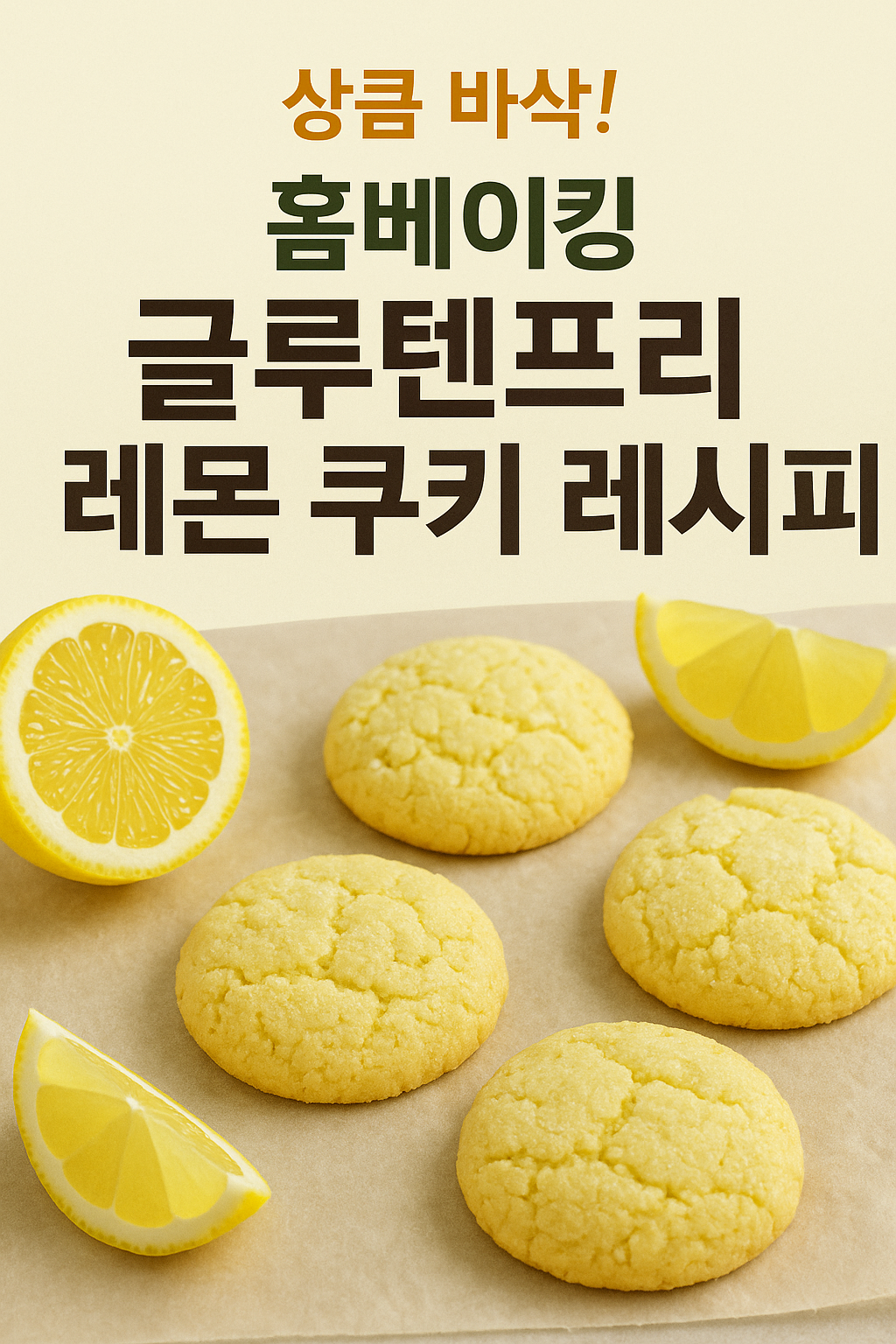 글루텐프리 레몬 쿠키 레시피