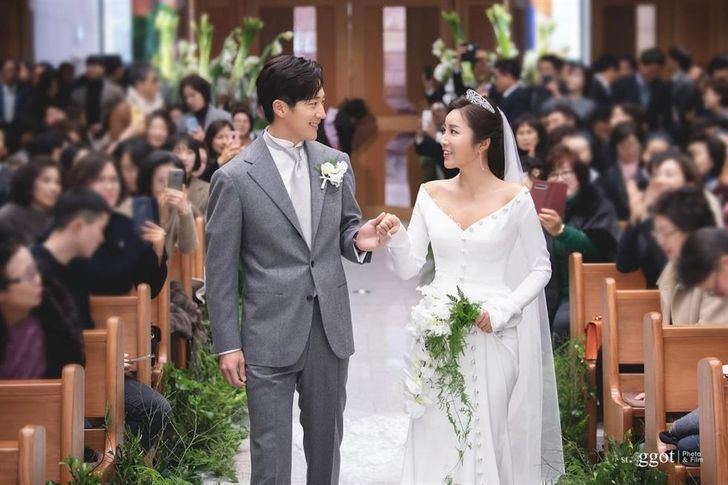 이완과 이보미 결혼 당시 공개 사진