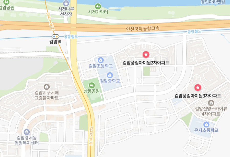 검암동 부동산 위치