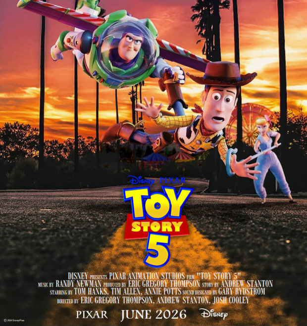 토이 스토리 5 공식 발표를 알리는 이미지 또는 포스터