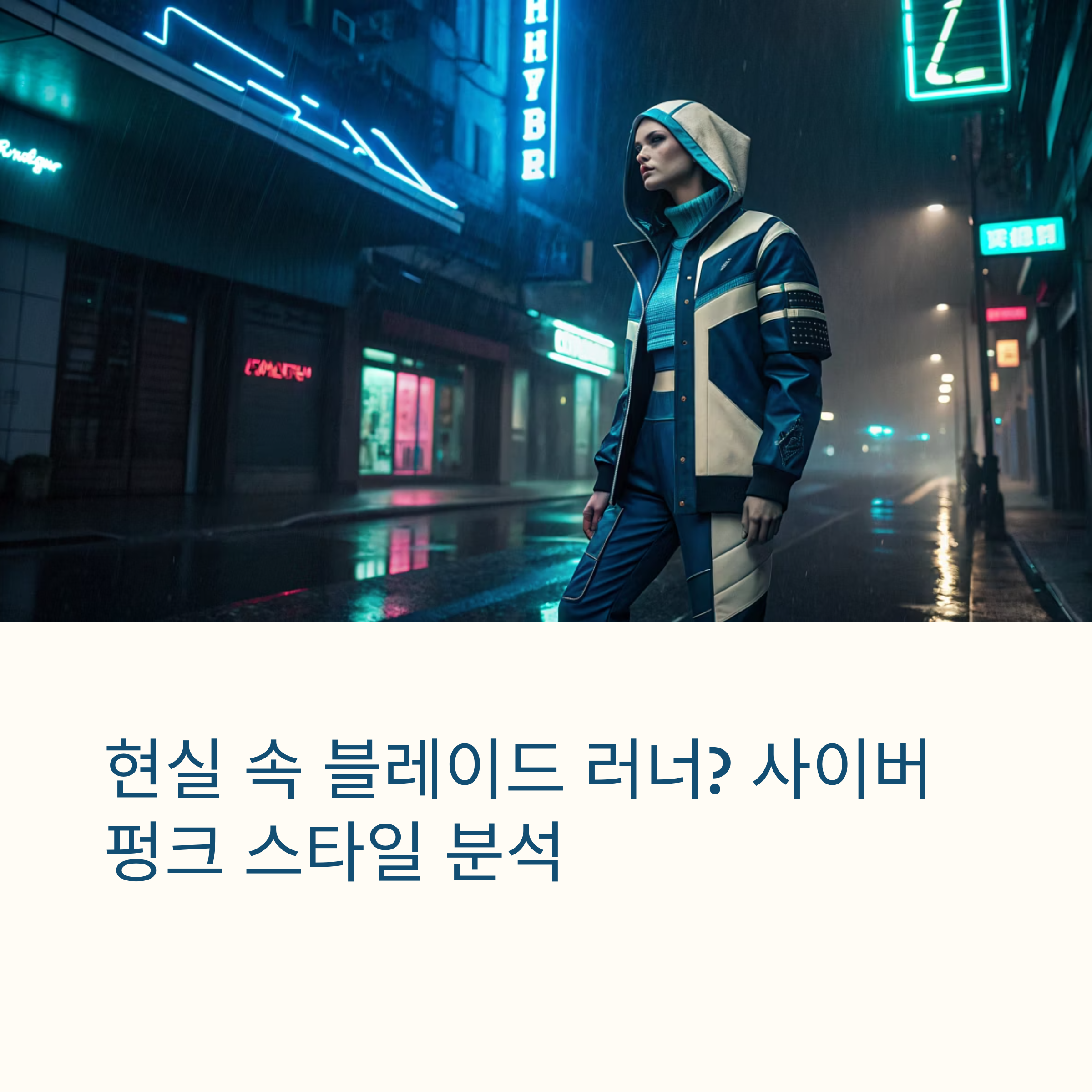 현실 속 블레이드 러너? 서브컬처패션으로 본 사이버펑크 스타일 분석
