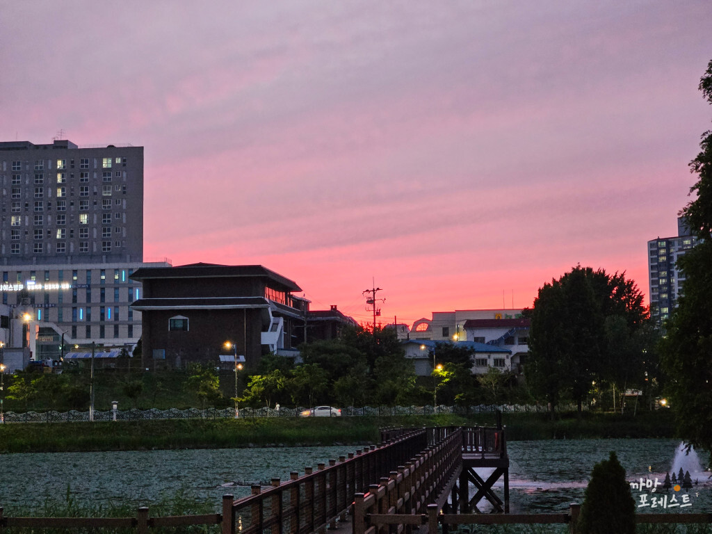 봉담 호수공원 일몰