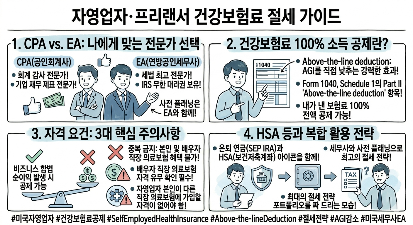 미국 자영업자 건강보험료 소득공제