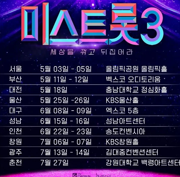 미스트롯3 콘서트 전국투어