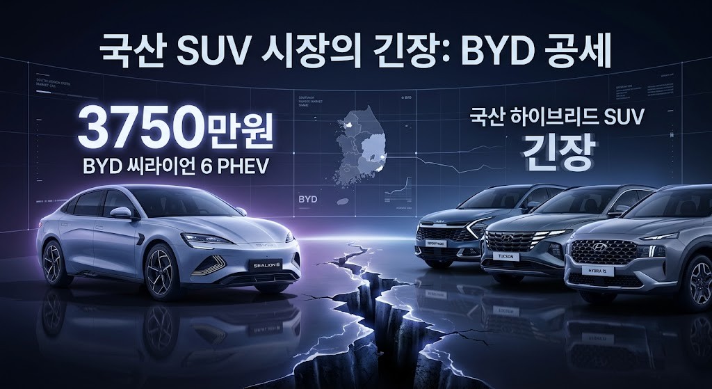 3750만원 PHEV SUV 등장, BYD 씨라이언6가 국산차 시장에 던진 질문