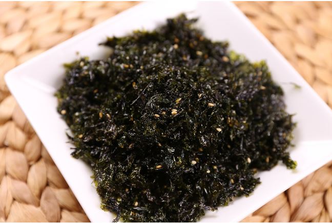 한국에서 인기 있는 슈퍼푸드 김. 김가루