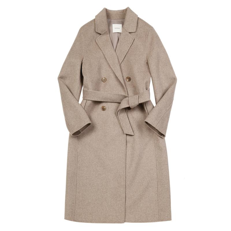 쉬즈미스 울 히든 스냅 버튼 핸드메이드 코트 SWHCTM42030