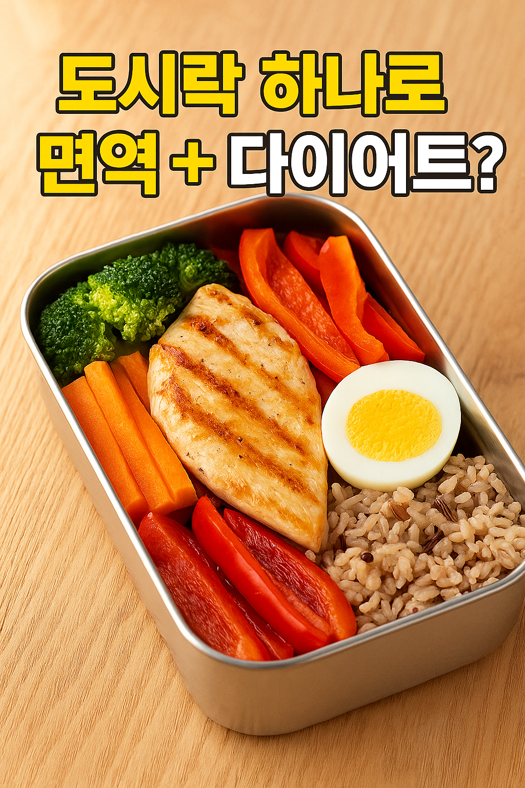 비만과 면역력에 좋은 초간단 건강 도시락 식단, 건강 도시락 레시피