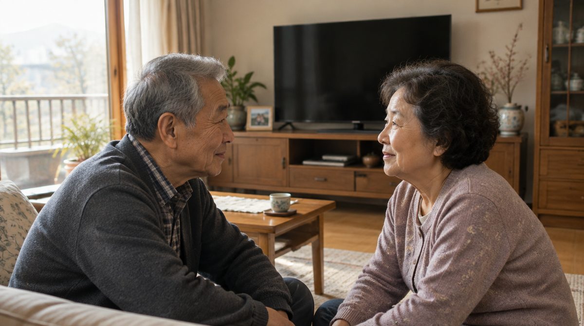 조용한 곳에서 얼굴을 마주하세요, 실어증 가족 대화법