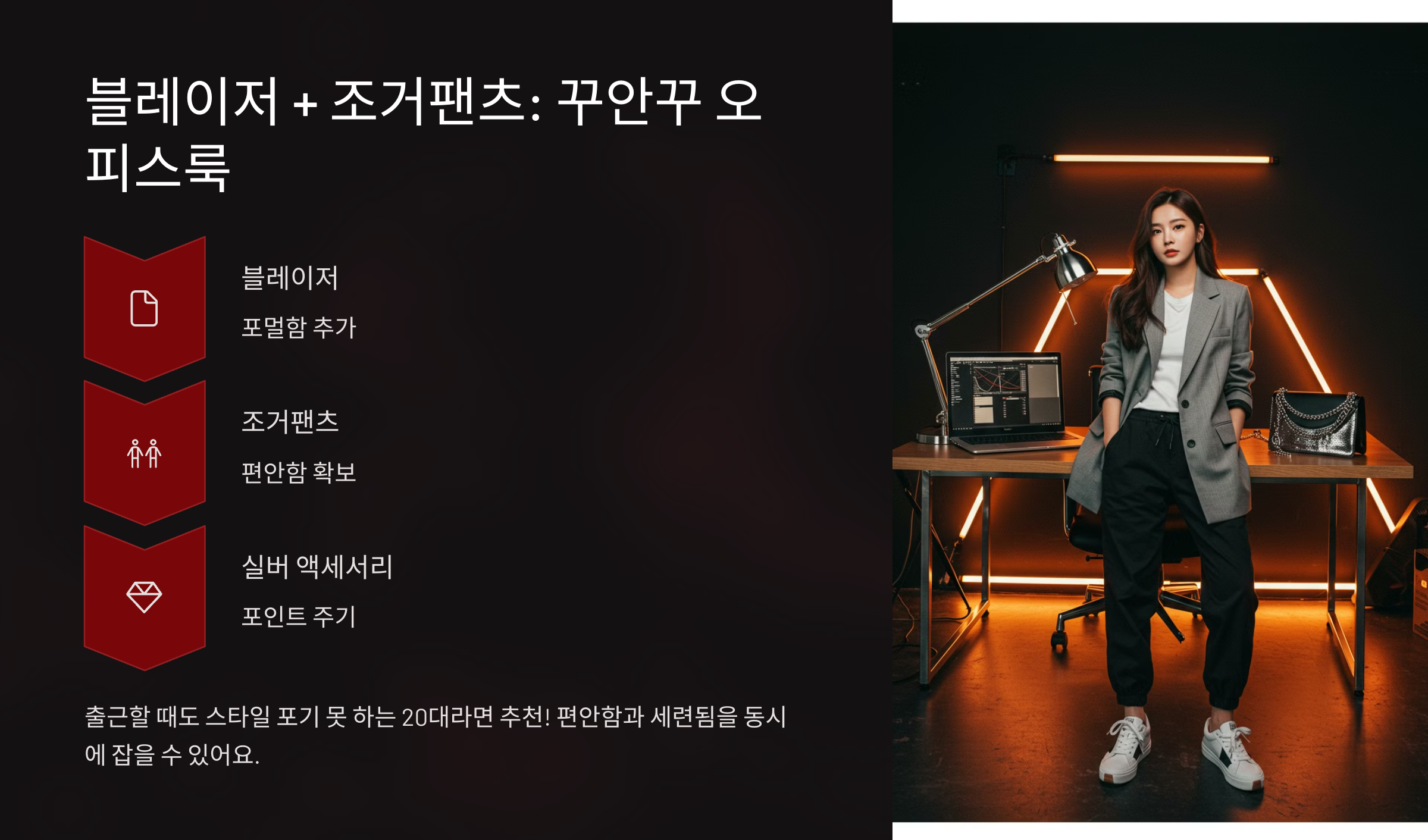 스트라이프 티셔츠 + 와이드 팬츠: 프렌치 감성