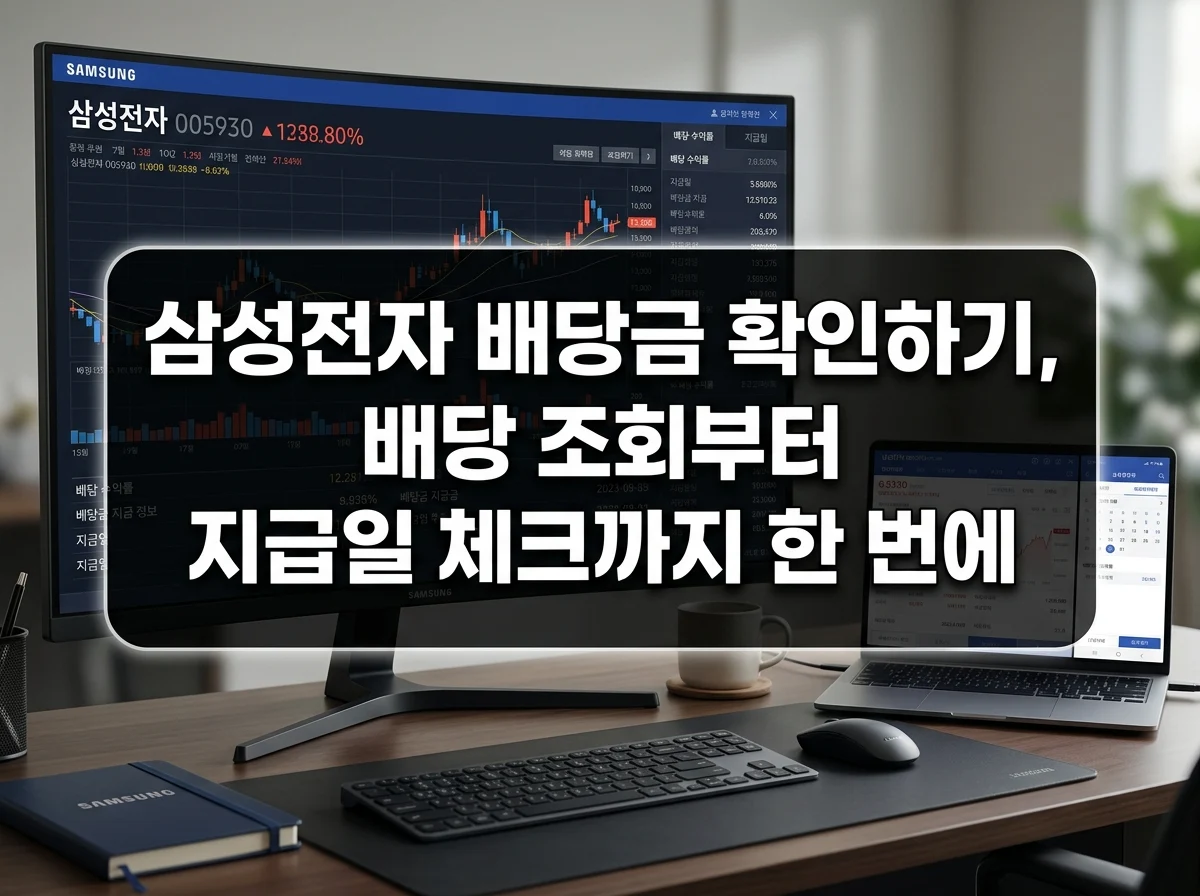 삼성전자 배당금 확인하기