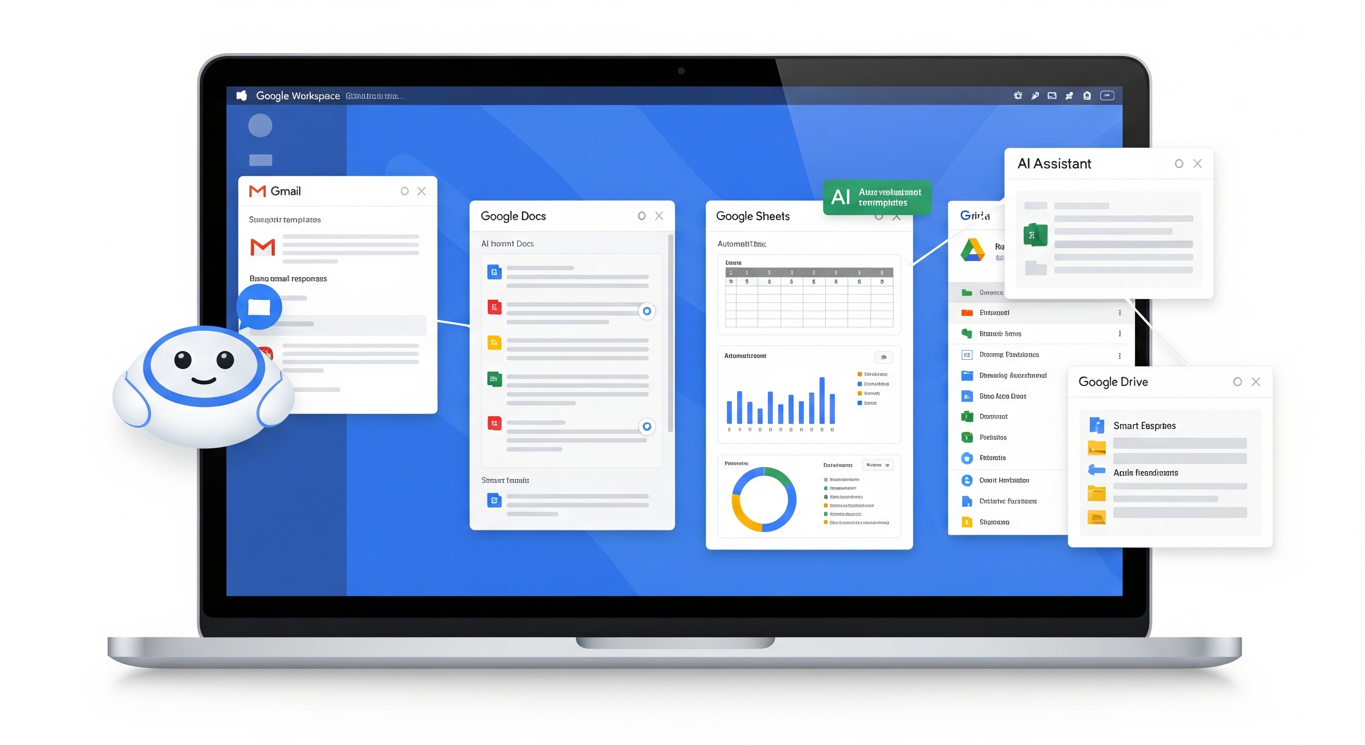 제미나이가 구글 프로그램과 연동되는 모습의 이미지