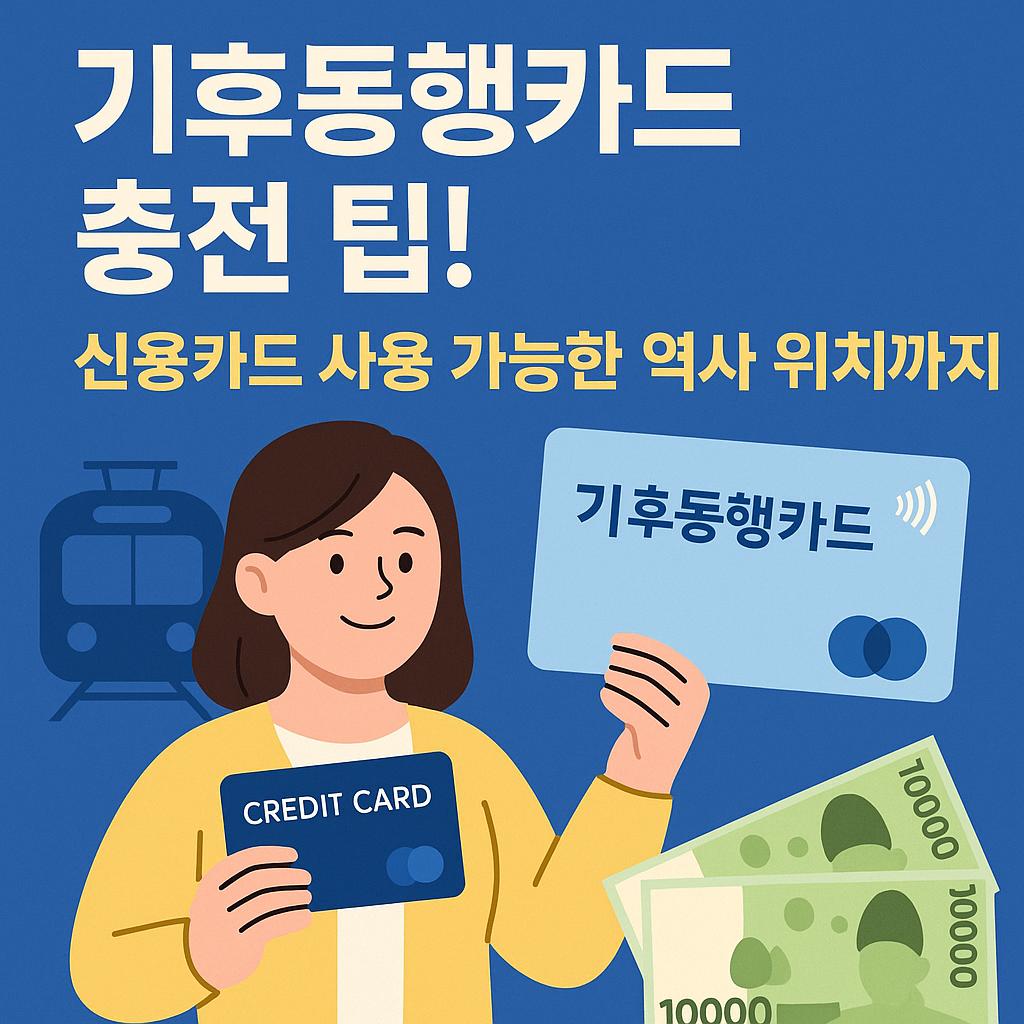 기후동행카드 충전 팁! 신용카드 사용 가능한 역사 위치까지