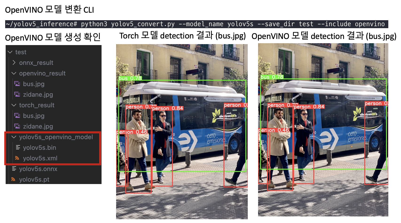 OpenVINO 변환 확인