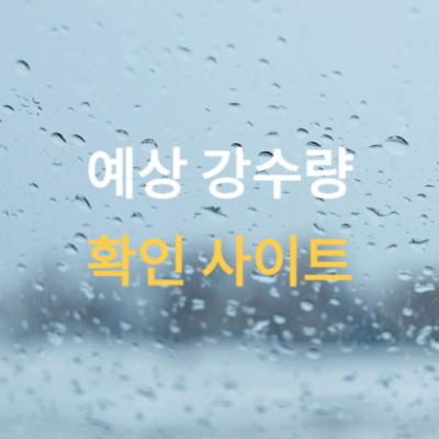예상-강수량-확인-사이트