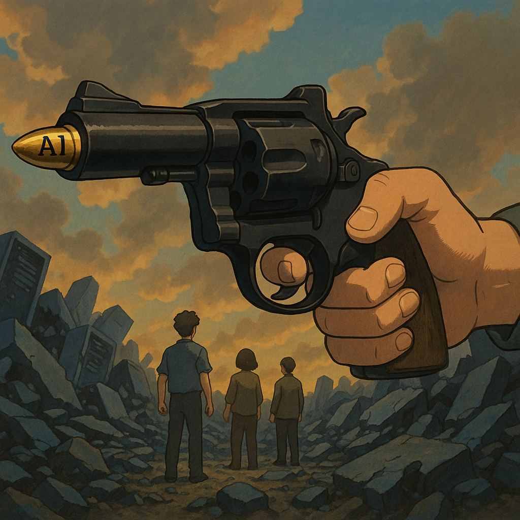“AI라는 이름의 총알이 국민을 향해 겨눠진 장면 – 무기화된 기술과 책임 회피의 구조”