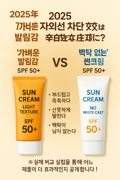 썬크림 제품의 비교,분석 하여 자세하게 설명