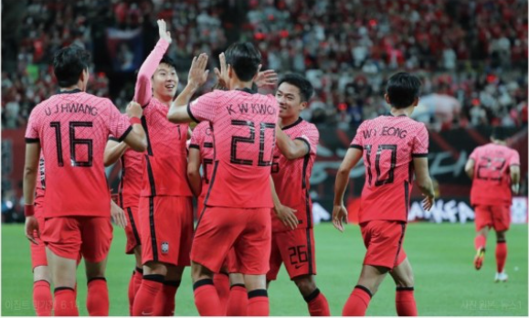 대한민국 국가대표 선수들 단체사진