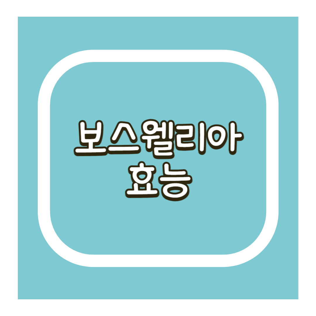 보스웰리아 효능