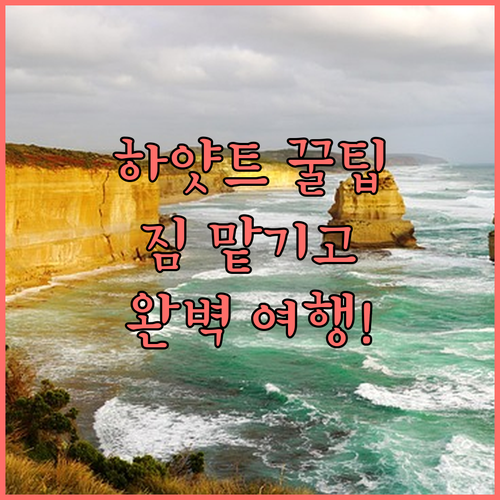 그랜드 하얏트 멜버른 체크인 전 짐 ..