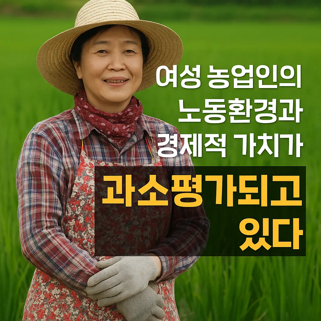 농업경제학 : 여성 농업인의 노동환경과 경제적 가치는 과소평가되고 있다
