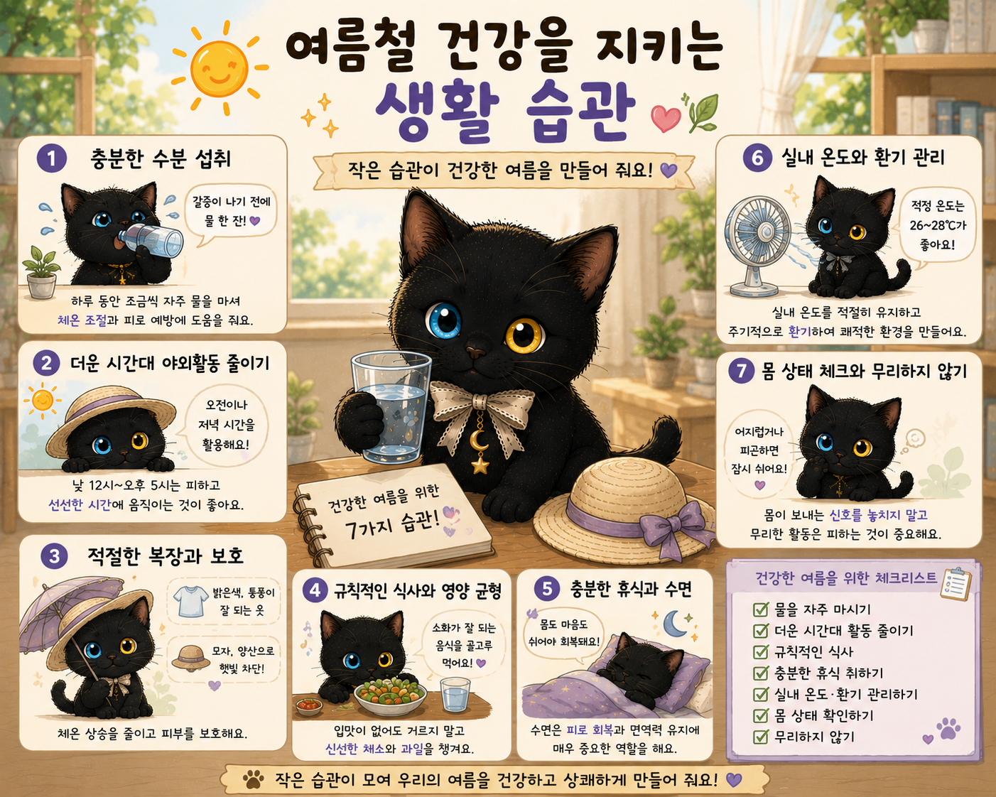 여름철 건강을 지키는 생활 습관