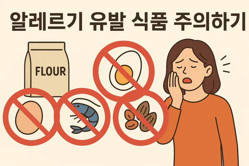 알레르기-유발-식품-주의