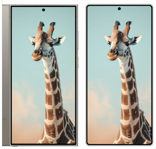 갤럭시 S25 모서리 변경 모습 이미지