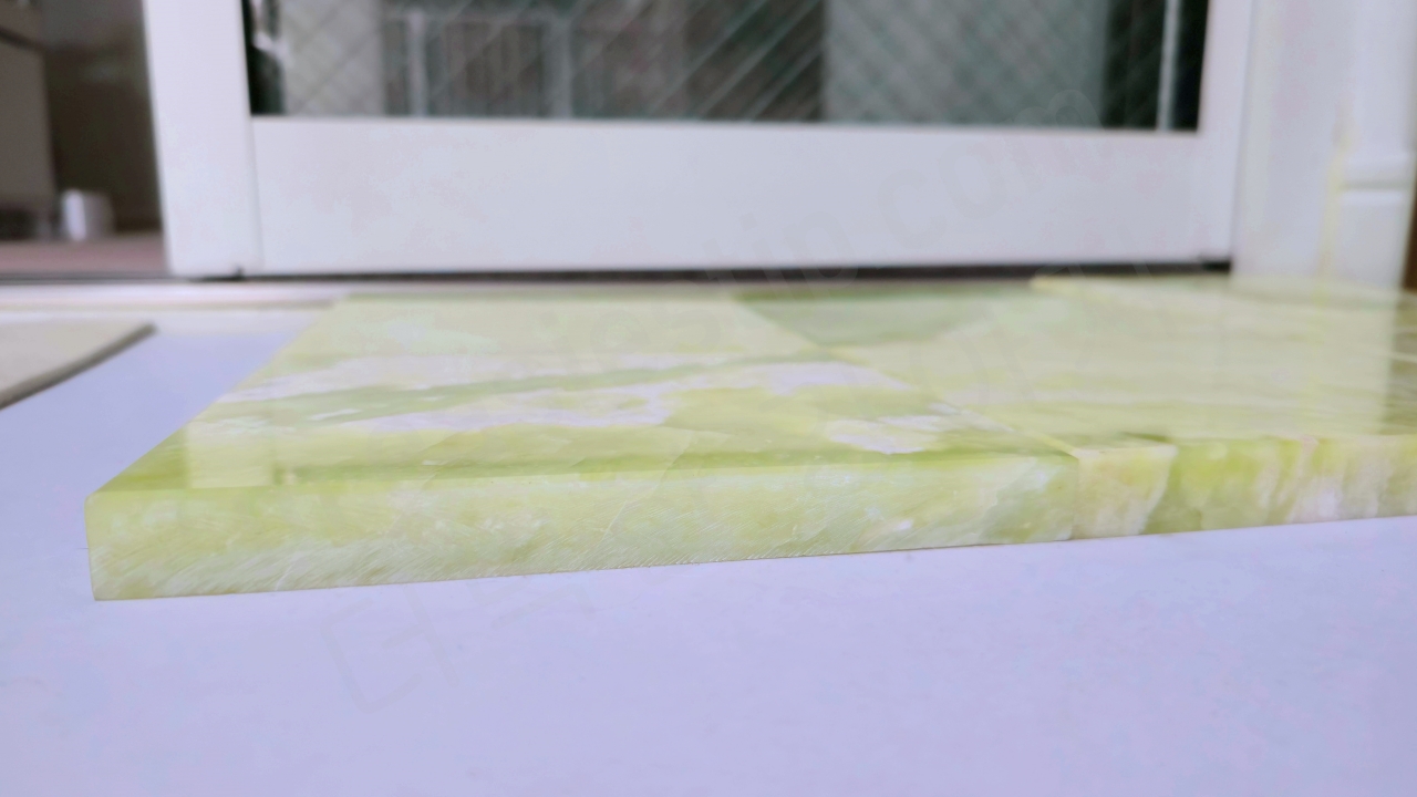 사각형 옥돌판 6개로 만든 강아지 전용 시원한 돌침대