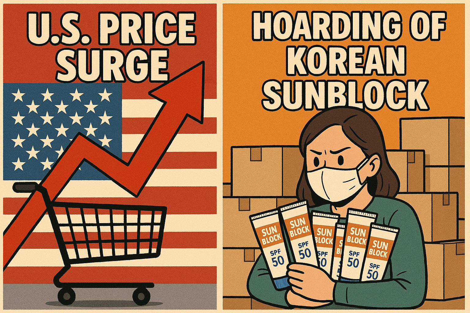 미국 물가 폭등과 한국산 썬블럭 사재기: 화장지부터 K-뷰티까지, 왜 이런 열풍?