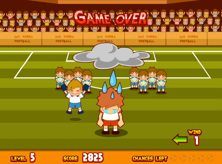 슈팅스타-플래시게임-종료-화면