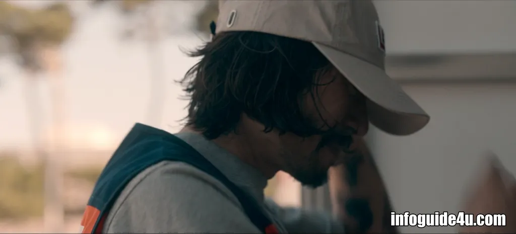 택배기사의 옷으로 갈아입은 프랭크